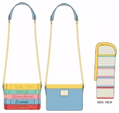 LOUNGEFLY DISNEY Disney Princess Books Classics Crossbody Bag