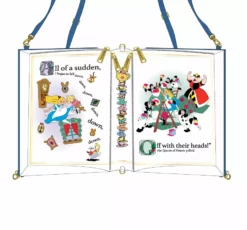 LOUNGEFLY PRE ORDER LOUNGEFLY DISNEY Alice In Wonderland Book Convertible Crossbody Bag