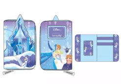 LOUNGEFLY PRE ORDER LOUNGEFLY DISNEY Frozen Princess Elsa Castle Zip Around Wallet