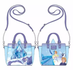 LOUNGEFLY DISNEY Frozen Princess Elsa Castle Crossbody Bag