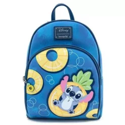 LOUNGEFLY DISNEY LILO & STITCH PINEAPPLE FLOATY MINI BACKPACK