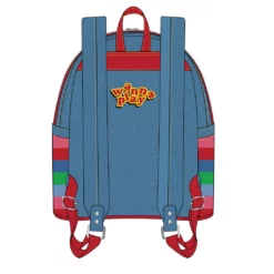 LOUNGEFLY CHILD'S PLAY CHUCKY COSPLAY MINI BACKPACK IN STOCK