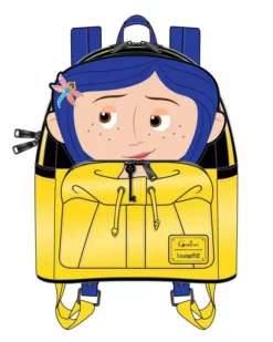 LOUNGEFLY LAIKA CORALINE RAINCOAT COSPLAY MINI BACKPACK