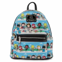 LOUNGEFLY DC COMICS SUPERHEROES CHIBI MINI BACKPACK