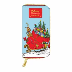 LOUNGEFLY DR. SEUSS THE GRINCH ZIP AROUND WALLET