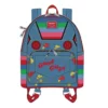 LOUNGEFLY CHILD'S PLAY CHUCKY COSPLAY MINI BACKPACK IN STOCK