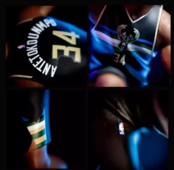 SMALL STARS 2022 SMALL-STARS NBA GIANNIS ANTETOKOUNMPO 12" FIGURE BLACK JERSEY W/WILSON BALL LIMITED TO 500