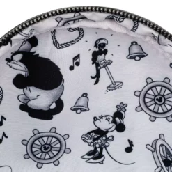 LOUNGEFLY DISNEY STEAMBOAT WILLIE MUSIC CRUISE MINI BACKPACK