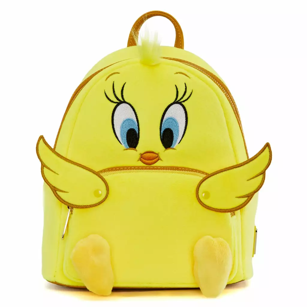 LOUNGEFLY WARNER BROS Tweety 80th Anniversary Plush Cosplay Mini Backpack 1 LOUNGEFLY WARNER BROS Tweety 80th Anniversary Plush Cosplay Mini Backpack