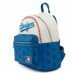 LOUNGEFLY MLB LOS ANGELES DODGERS SEAM STITCH MINI BACKPACK