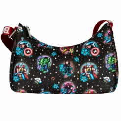 LOUNGEFLY DISNEY Avengers Floral Tattoo Shoulder Bag