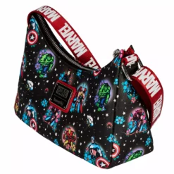 LOUNGEFLY DISNEY Avengers Floral Tattoo Shoulder Bag