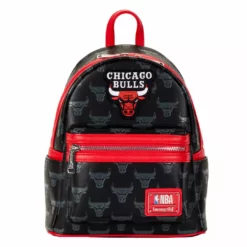 LOUNGEFLY NBA Chicago Bulls Logo Mini Backpack LOUNGEFLY SPORTS