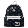 LOUNGEFLY NBA Brooklyn Nets Logo Mini Backpack LOUNGEFLY SPORTS