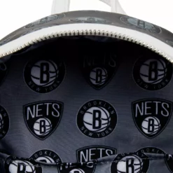 LOUNGEFLY NBA Brooklyn Nets Logo Mini Backpack LOUNGEFLY SPORTS 9 LOUNGEFLY NBA Brooklyn Nets Logo Mini Backpack LOUNGEFLY SPORTS