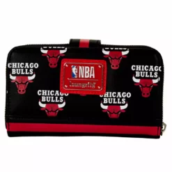 LOUNGEFLY SPORTS LOUNGEFLY NBA Chicago Bulls Logo Zip Around Wallet