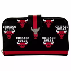 LOUNGEFLY SPORTS LOUNGEFLY NBA Chicago Bulls Logo Zip Around Wallet