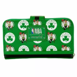 LOUNGEFLY NBA Boston Celtics Logo Zip Around Wallet LOUNGEFLY SPORTS
