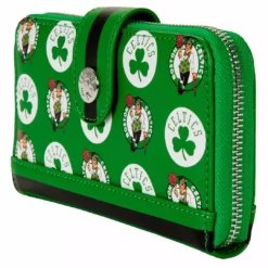 LOUNGEFLY NBA Boston Celtics Logo Zip Around Wallet LOUNGEFLY SPORTS