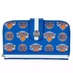 LOUNGEFLY NBA New York Knicks Logo Zip Around Wallet LOUNGEFLY SPORTS