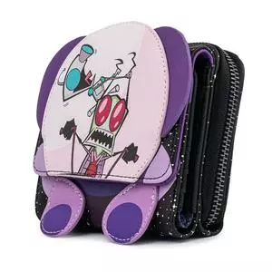 LOUNGEFLY NICKELODEON INVADER ZIM DOOM TRI-FOLD WALLET 3 LOUNGEFLY NICKELODEON INVADER ZIM DOOM TRI-FOLD WALLET