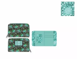 LOUNGEFLY POKEMON BULBASAUR AOP ZIP AROUND WALLET