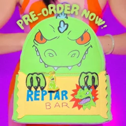 LOUNGEFLY PRE ORDER LOUNGEFLY X COLLECTORS OUTLET EXCLUSIVE RUGRATS REPTAR MINI BACKPACK PRE ORDER