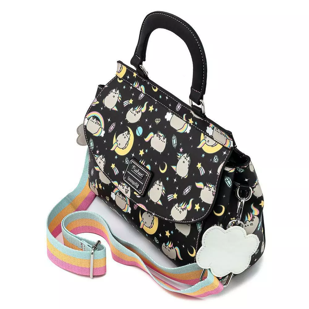 LOUNGEFLY PUSHEEN RAINBOW UNICORN CROSSBODY PURSE BAG 3 LOUNGEFLY PUSHEEN RAINBOW UNICORN CROSSBODY PURSE BAG