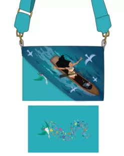 LOUNGEFLY DISNEY POCAHONTAS JUST AROUND THE RIVER BEND CROSSBODY BAG PURSE