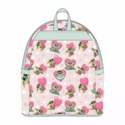 LOUNGEFLY DISNEY The Mandalorian Grogu Valentines Mini Backpack