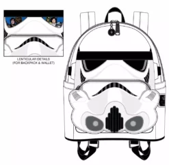 LOUNGEFLY DISNEY Stormtrooper Lenticular Cosplay Mini Backpack LOUNGEFLY PRE ORDER