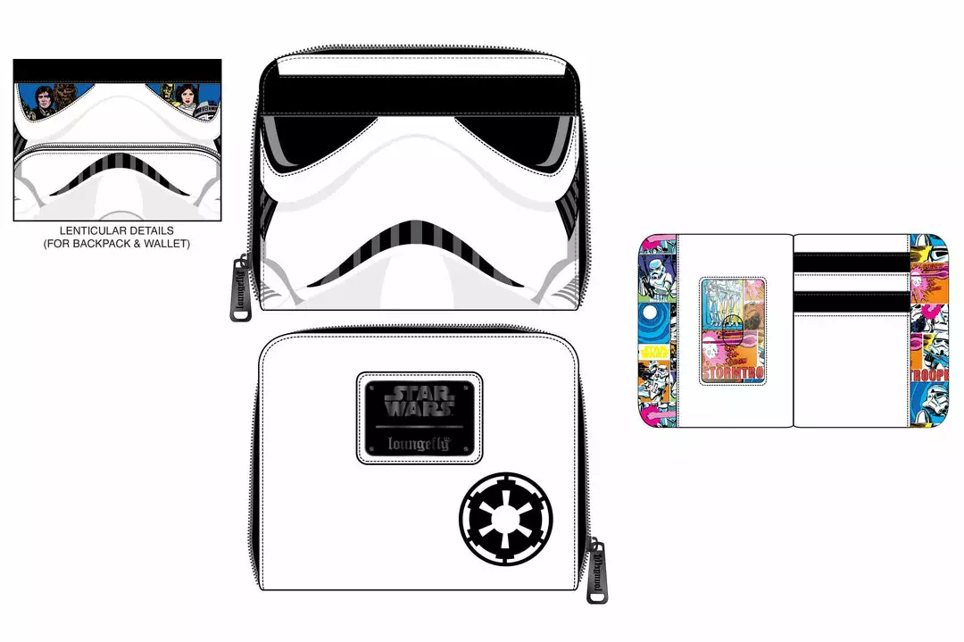 LOUNGEFLY PRE ORDER LOUNGEFLY DISNEY Stormtrooper Lenticular Cosplay Zip Around Wallet 1 LOUNGEFLY PRE ORDER LOUNGEFLY DISNEY Stormtrooper Lenticular Cosplay Zip Around Wallet