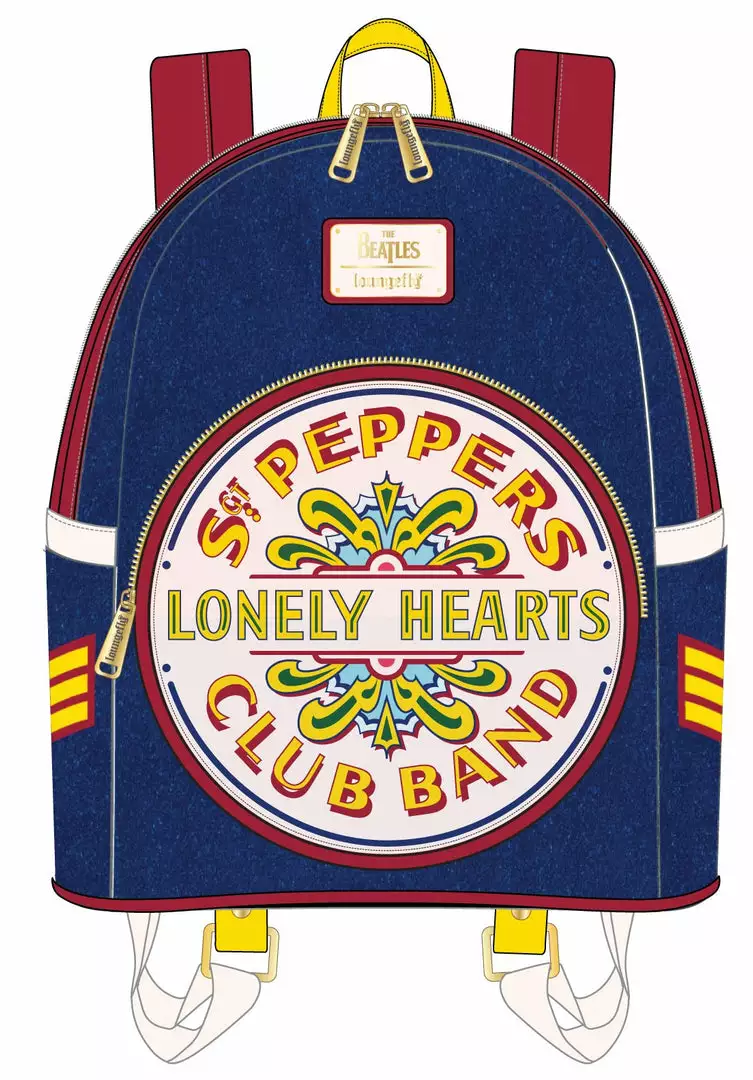 LOUNGEFLY The Beatles Sgt. Pepper's Lonely Hearts Club Band Mini Backpack 1 LOUNGEFLY The Beatles Sgt. Pepper's Lonely Hearts Club Band Mini Backpack