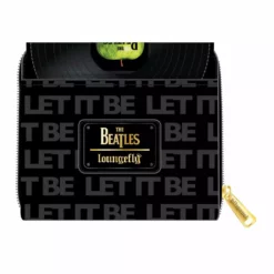 LOUNGEFLY THE BEATLES LET IT BE VINYL RECORD ZIP AROUND WALLET