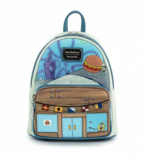LOUNGEFLY NICKELODEON SPONGEBOB KRUSTY KRAB MINI BACKPACK