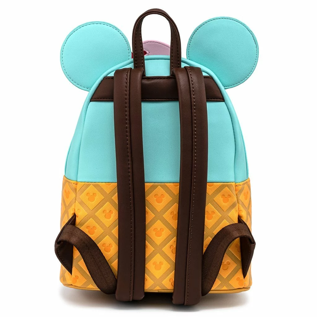 LOUNGEFLY DISNEY MICKEY AND MINNIE SWEETS ICE CREAM MINI BACKPACK 4 LOUNGEFLY DISNEY MICKEY AND MINNIE SWEETS ICE CREAM MINI BACKPACK