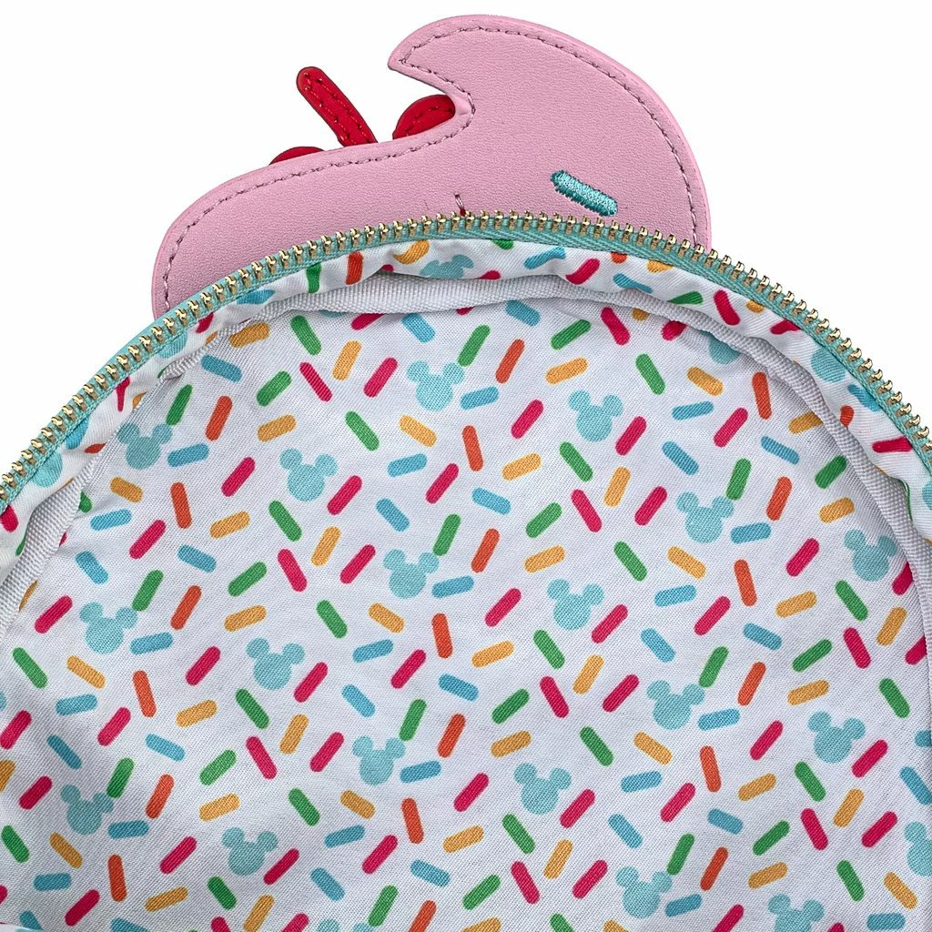 LOUNGEFLY DISNEY MICKEY AND MINNIE SWEETS ICE CREAM MINI BACKPACK 5 LOUNGEFLY DISNEY MICKEY AND MINNIE SWEETS ICE CREAM MINI BACKPACK