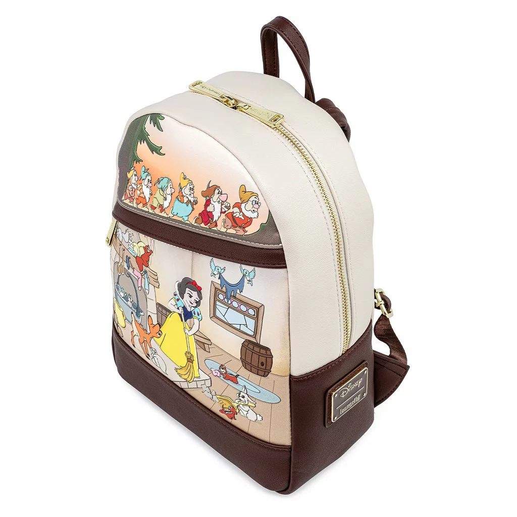 LOUNGEFLY DISNEY SNOW WHITE AND THE SEVEN DWARFS MULTI SCENE MINI BACKPACK 2 LOUNGEFLY DISNEY SNOW WHITE AND THE SEVEN DWARFS MULTI SCENE MINI BACKPACK