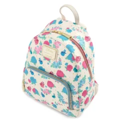 LOUNGEFLY DISNEY SLEEPING BEAUTY FLORAL FAIRY GODMOTHER AOP MINI BACKPACK
