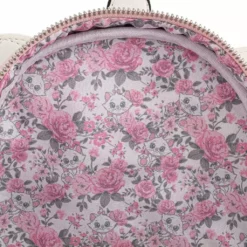 LOUNGEFLY DISNEY ARISTOCATS MARIE FLORAL FOOTSIE MINI BACKPACK
