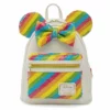 LOUNGEFLY DISNEY SEQUIN RAINBOW MINNIE MOUSE MINI BACKPACK