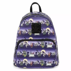 LOUNGEFLY DISNEY THE NIGHTMARE BEFORE CHRISTMAS HALLOWEEN LINE MINI BACKPACK