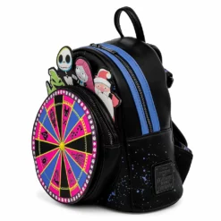 LOUNGEFLY DISNEY THE NIGHTMARE BEFORE CHRISTMAS OOGIE BOOGIE WHEEL MINI BACKPACK IN STOCK!