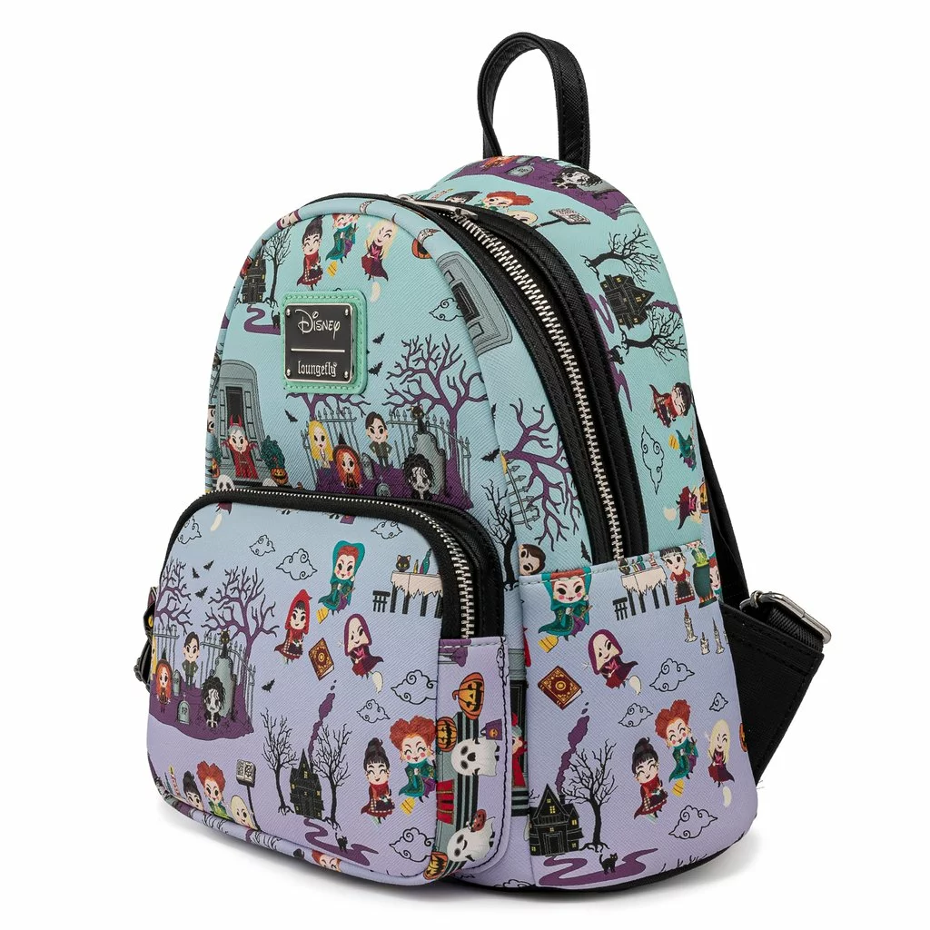 LOUNGEFLY DISNEY HOCUS POCUS SCENE MINI BACKPACK 2 LOUNGEFLY DISNEY HOCUS POCUS SCENE MINI BACKPACK