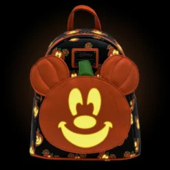 LOUNGEFLY DISNEY MICKEY-O-LANTERN GLOW IN THE DARK MINI BACKPACK I
