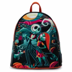 LOUNGEFLY DISNEY THE NIGHTMARE BEFORE CHRISTMAS SIMPLY MEANT TO BE MINI BACKPACK