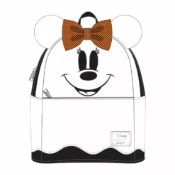LOUNGEFLY DISNEY MINNIE MOUSE GHOST GLOW IN THE DARK COSPLAY MINI BACKPACK