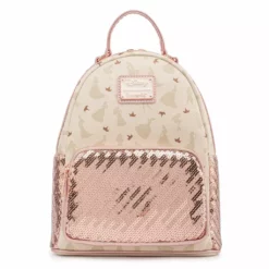 LOUNGEFLY DISNEY ULTIMATE PRINCESS SEQUIN MINI BACKPACK IN STOCK NOW!
