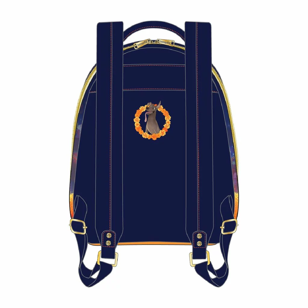 LOUNGEFLY PIXAR COCO MARIGOLD BRIDGE MINI BACKPACK IN STOCK NOW! 2 LOUNGEFLY PIXAR COCO MARIGOLD BRIDGE MINI BACKPACK IN STOCK NOW!