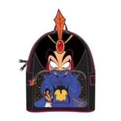 LOUNGEFLY DISNEY ALADDIN JAFAR VILLAINS SCENE MINI BACKPACK LOUNGEFLY SALE!
